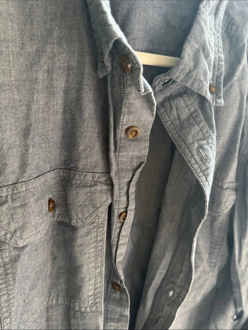 Carhartt Men's Chambray Shirt Jacket in Light Blue